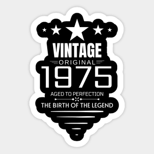 Vintage 1974 - Birthday Gift Sticker